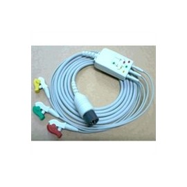 Cabo de ECG para desfibrilador Zoll MSERIES, 3 vias (PADRAO AMERICANO)