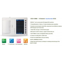 Eletrocardiógrafo de ECG de três canais 
