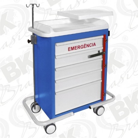 CARRO DE EMERGÊNCIA 05 GAVETAS SA