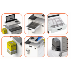 Carrinho Beira Leito para Prontuário Eletrônico