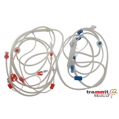 Linha Arterial Pediátrica 6mm com Catabolha, Entrada para Soro