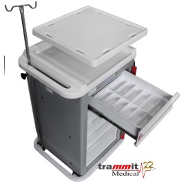 CARRO DE EMERGÊNCIA 05 GAVETAS SA - RESSONÂNCIA MAGNÉTICA